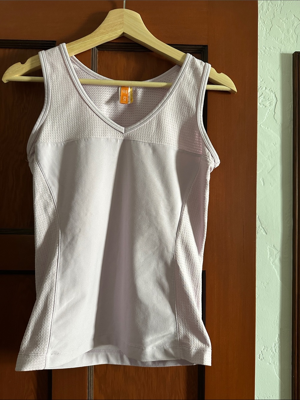 Lucy Pale Pink V-Neck Athletic Tank